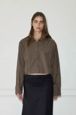Deiji Studios Tops|Cropped Shirt Jacket