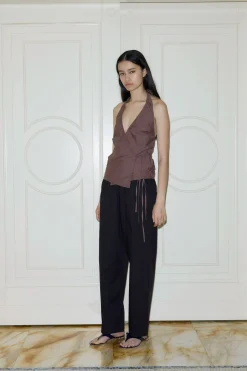 Deiji Studios Tops|Drawcord Halter
