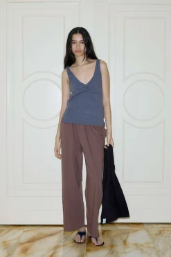 Deiji Studios Tops|Gathered Knit Tank