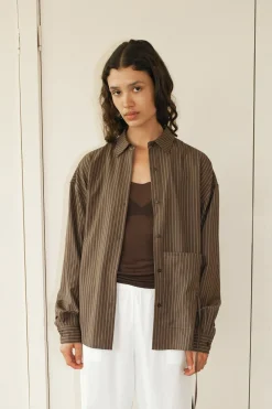 Deiji Studios Tops|Pocket Wool Shirt