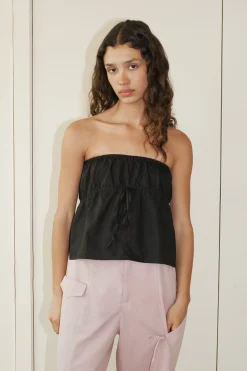 Deiji Studios Tops|the strapless cotton top