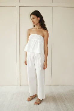 Deiji Studios Tops|the strapless cotton top